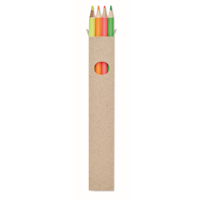 4 Textmarker-Buntstifte