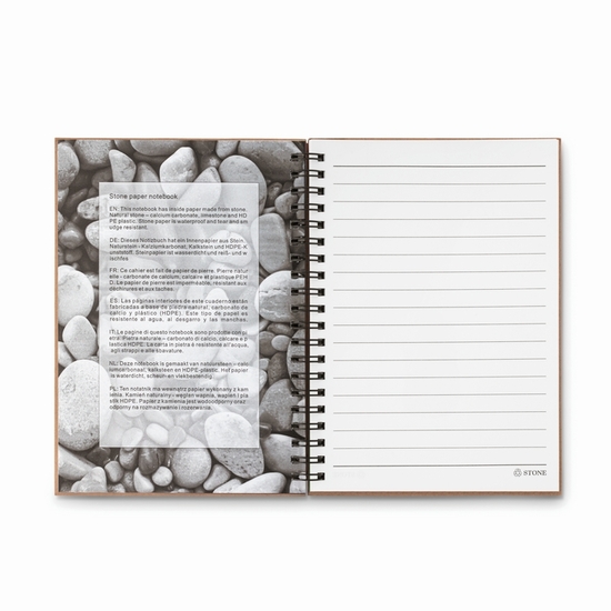 Mineralpapier Notizbuch