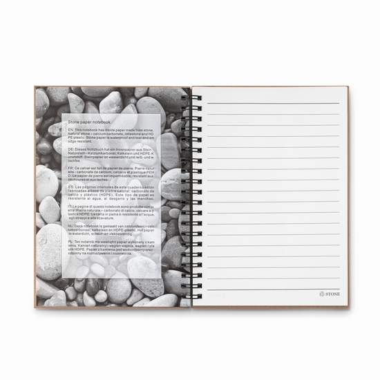 Mineralpapier Notizbuch