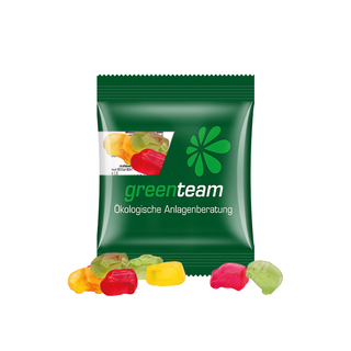 Minitüte,15 g, kompostierbare Folie transparent, Trolli Fruchtgummi Auto-Mischung