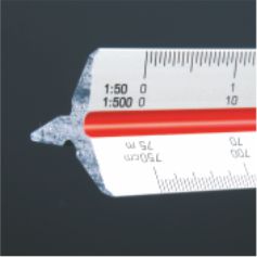 Aluminium-Dreikantlineal