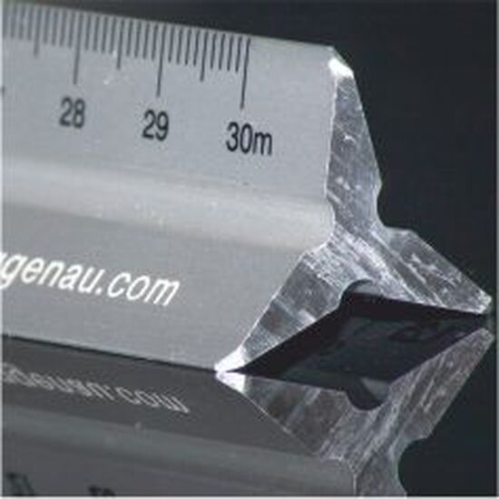Aluminium-Dreikantlineal