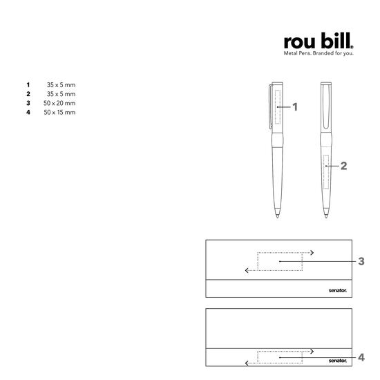 roubill Image   Black Line Set (Drehkugelschreiber+ Rollerball)