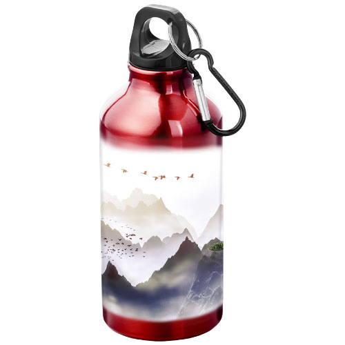 Oregon 400 ml Aluminium Trinkflasche mit Karabinerhaken