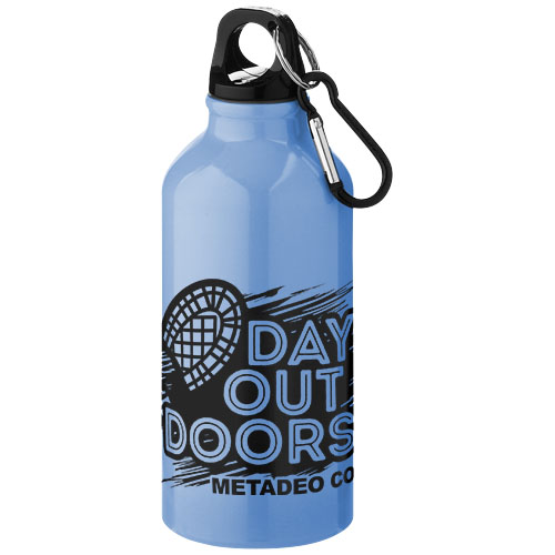Oregon 400 ml Aluminium Trinkflasche mit Karabinerhaken