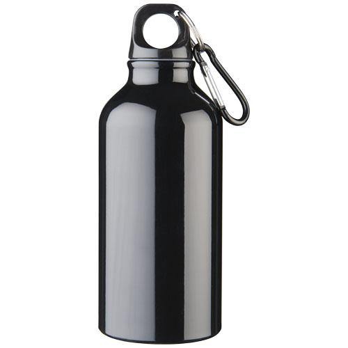 Oregon 400 ml RCS-zertifizierte Trinkflasche aus recyceltem Aluminium mit Karabinerhaken
