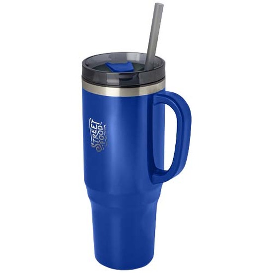 Melbourne 1200 ml RCS-zertifizierter Isolierbecher mit Strohhalm