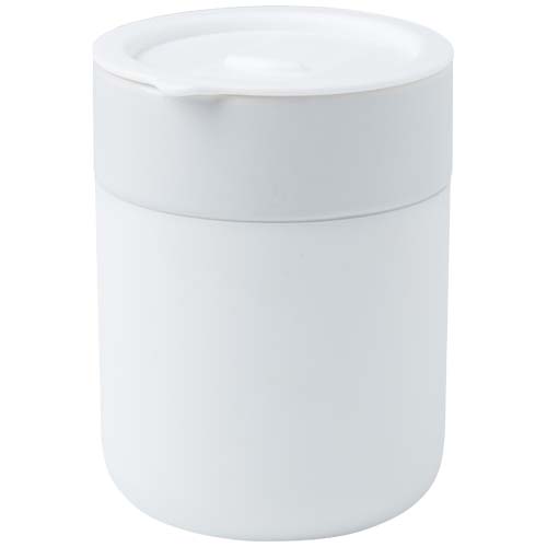 Java 330 ml Keramikbecher mit Silikonhülle und Kunststoffdeckel
