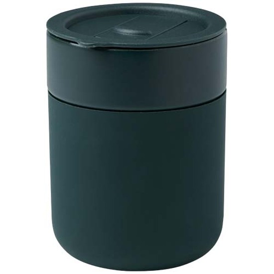 Java 330 ml Keramikbecher mit Silikonhülle und Kunststoffdeckel