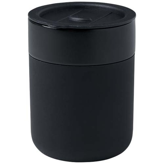 Java 330 ml Keramikbecher mit Silikonhülle und Kunststoffdeckel