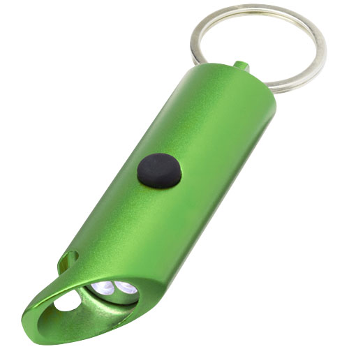 Flare IPX-LED-Lampe und Flaschenöffner aus recyceltem Aluminium mit Schlüsselanhänger