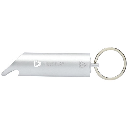 Flare IPX-LED-Lampe und Flaschenöffner aus recyceltem Aluminium mit Schlüsselanhänger