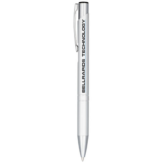 Moneta Druckkugelschreiber aus eloxiertem Aluminium (schwarze Mine)
