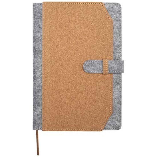 Viviana A5 Notizbuch aus recyceltem Filz und Kork