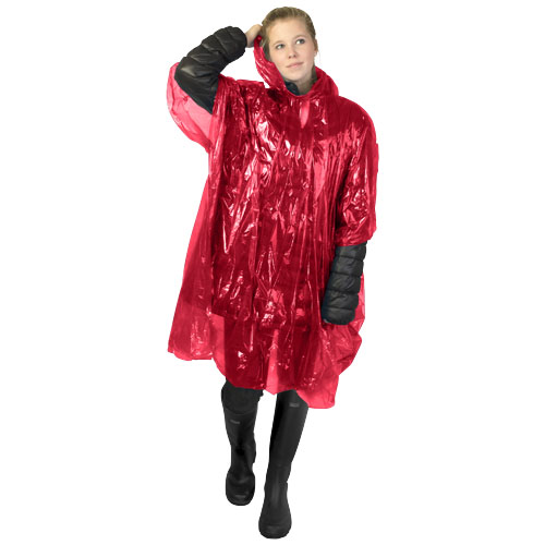 Mayan Regenponcho mit Aufbewahrungstasche aus recyceltem Kunststoff