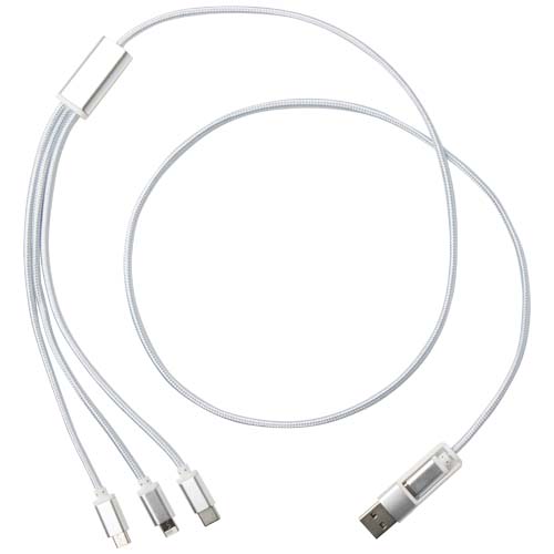 Versatile 5-in-1 Ladekabel aus recyceltem Aluminium