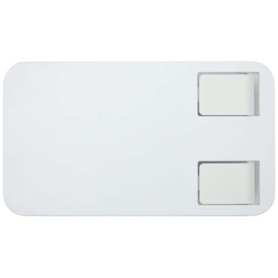 Alhena Klappbare Smartphonehalterung aus recyceltem Kunststoff mit Metallständer für den Schreibtisch