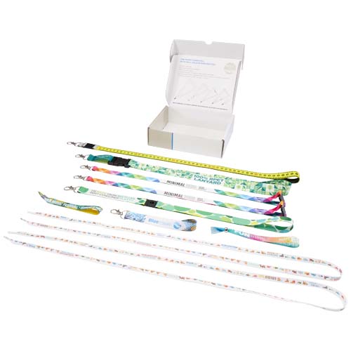 Musterbox mit Sublimation Lanyards