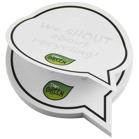 Sticky-Mate® sprechblasenförmige recycelte Haftnotizen