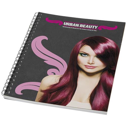 Desk-Mate® A5 recyceltes farbiges Notizbuch mit Spiralbindung