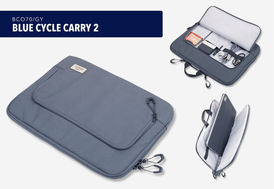 TROIKA Laptoptasche BLUE CYCLE CARRY 2