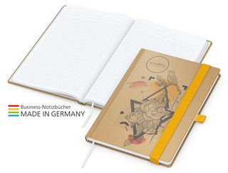 Match-Book White Bestseller A4 Natura braun-individuell, gelb