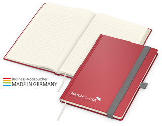 Notizbuch Vision-Book Creme Bestseller A5, rot