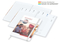 Buchkalender Match-Hybrid White Bestseller A4, Cover-Star matt, weiß