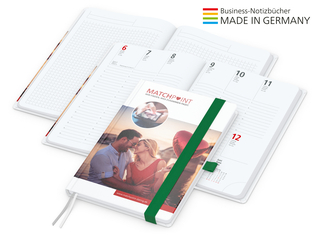 Match-Hybrid White Bestseller A5, Cover-Star matt-individuell, grün
