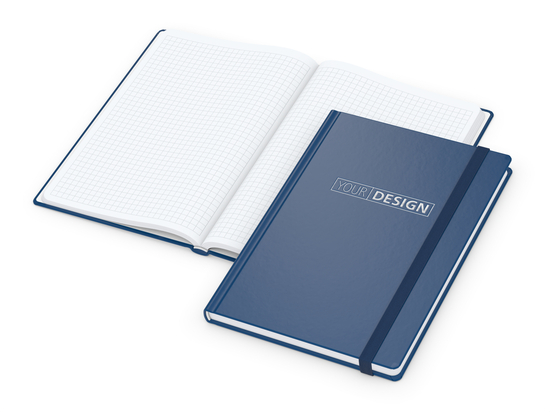 Notizbuch Easy-Book Comfort Bestseller, A5, dunkelblau inkl. Silberprägung