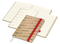 Wochenplaner Match-Hybrid Creme Bestseller, Natura braun-individuell, rot