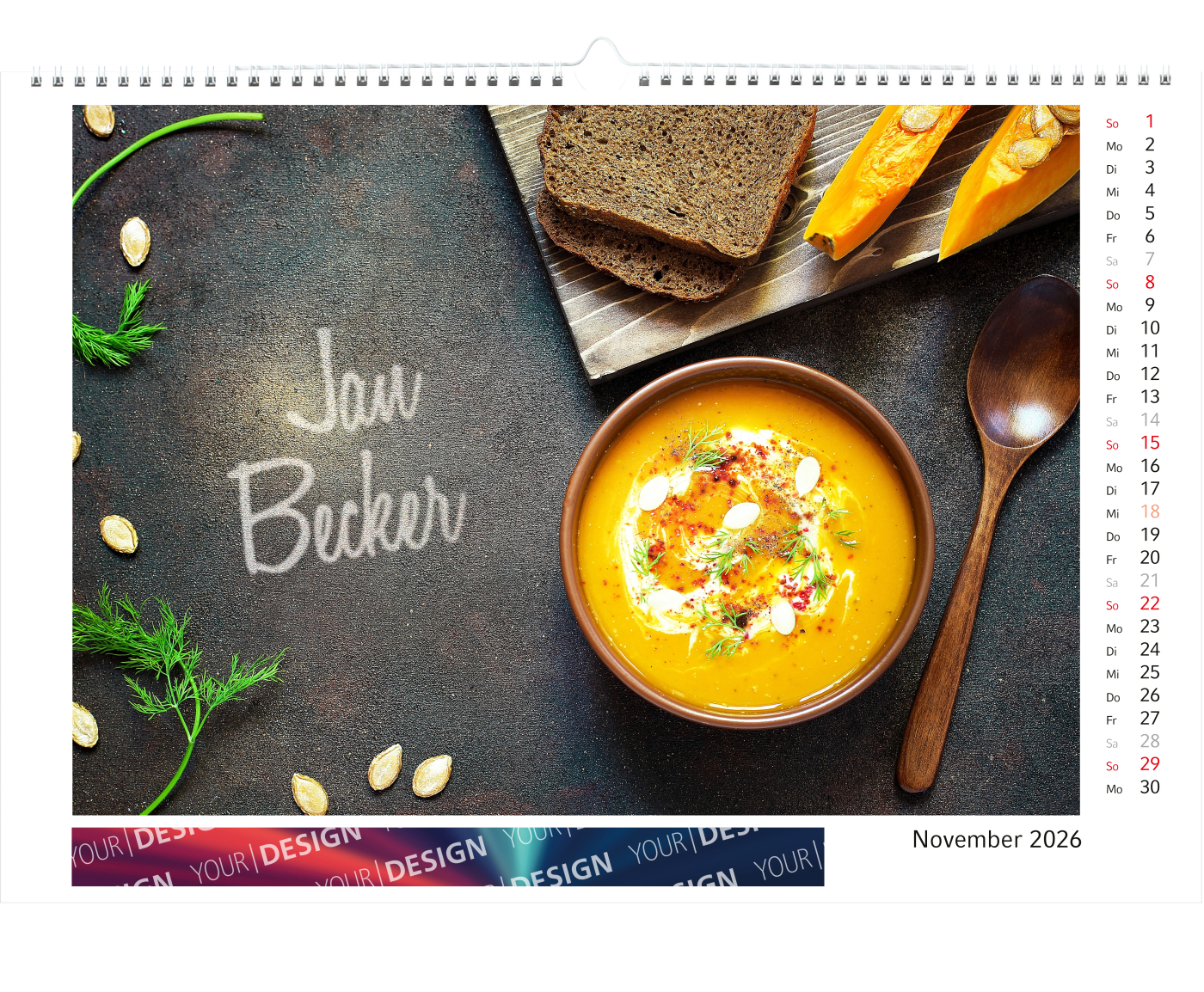 Bildkalender MagicPix Panorama Bestseller, A3-Plus (personalisiert)