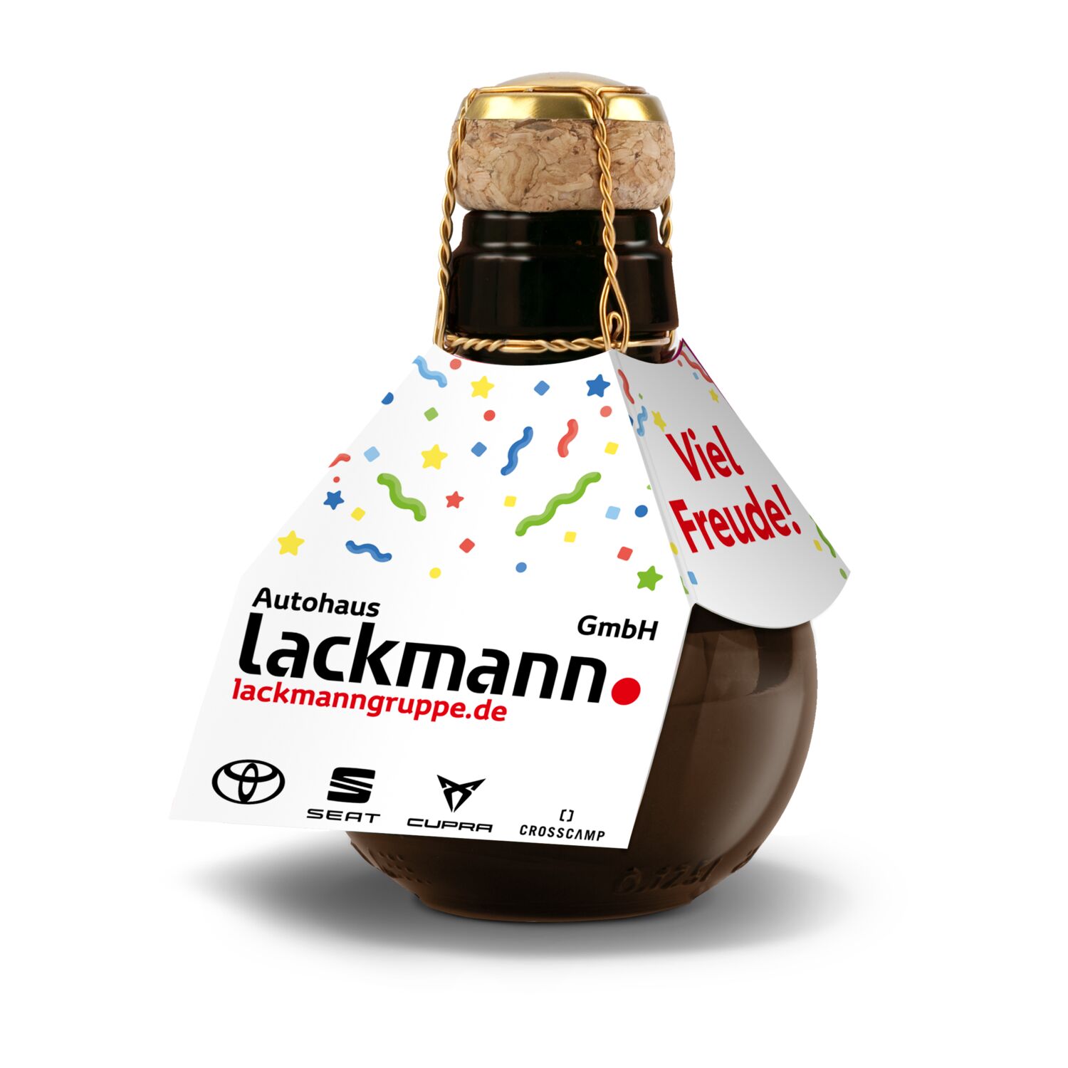 Kleinste Sektflasche der Welt Weihnachtsgruß, 125 ml 2K1540f