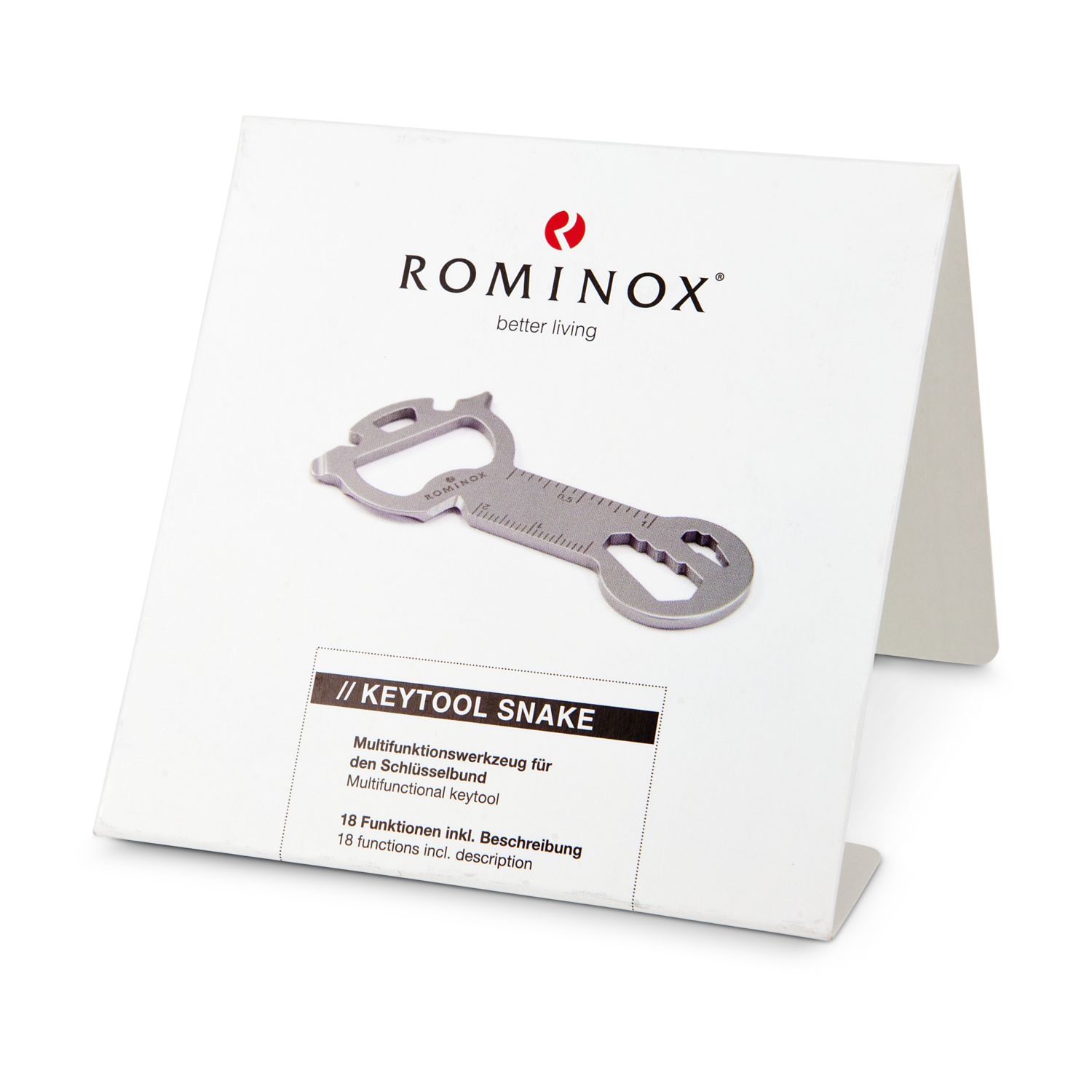 ROMINOX® Key Tool Snake (18 Funktionen) Viel Glück 2K2109c