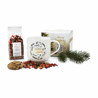 Geschenkset / Präsenteset: Weihnachtliche Teetasse 2K2138