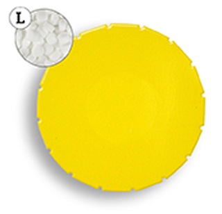 Super Mini Clic Clac Box 12 g Pfefferminzpastillen stark PMS Yellow C
