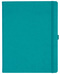 Notizbuch Style Large im Format 19x25cm, Inhalt kariert, Einband Slinky in der Farbe Turquoise
