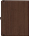 Notizbuch Style Large im Format 19x25cm, Inhalt liniert, Einband Woody in der Farbe Brown