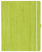 Notizbuch Style Large im Format 19x25cm, Inhalt liniert, Einband Woody in der Farbe Lime