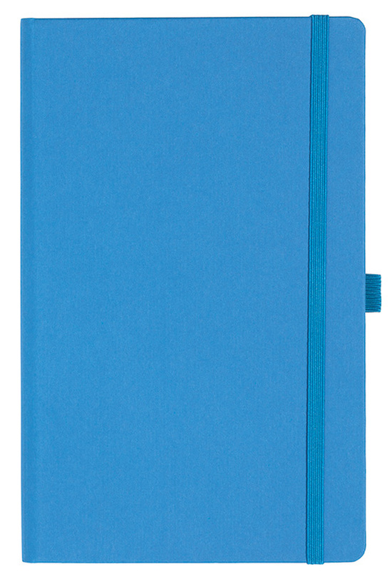 Notizbuch Style Medium im Format 13x21cm, Inhalt liniert, Einband Fancy in der Farbe China Blue