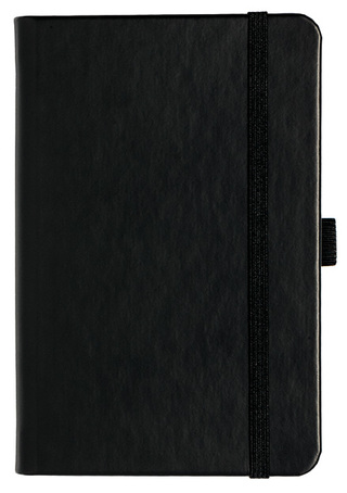 Notizbuch Style Small im Format 9x14cm, Inhalt liniert, Einband Slinky in der Farbe Black