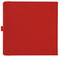 Notizbuch Style Square im Format 17,5x17,5cm, Inhalt liniert, Einband Slinky in der Farbe Scarlet