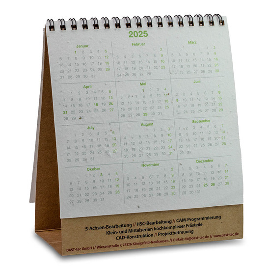 Samenpapier-Tischkalender - Tomate