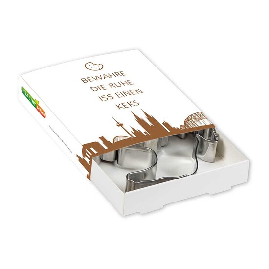 Backförmchen Premium-Box - Xmas - Tannenbaum + Elch