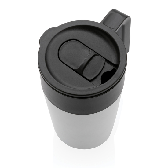 GRS recycelte PP und Stainless Steel Tasse mit Griff