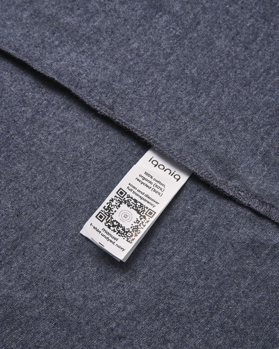IQONIQ Manuel ungefärbtes T-Shirt aus recycelter Baumwolle