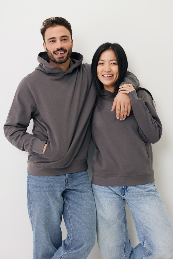 IQONIQ Yengo Hoodie mit Seitentaschen aus rec. Baumwolle