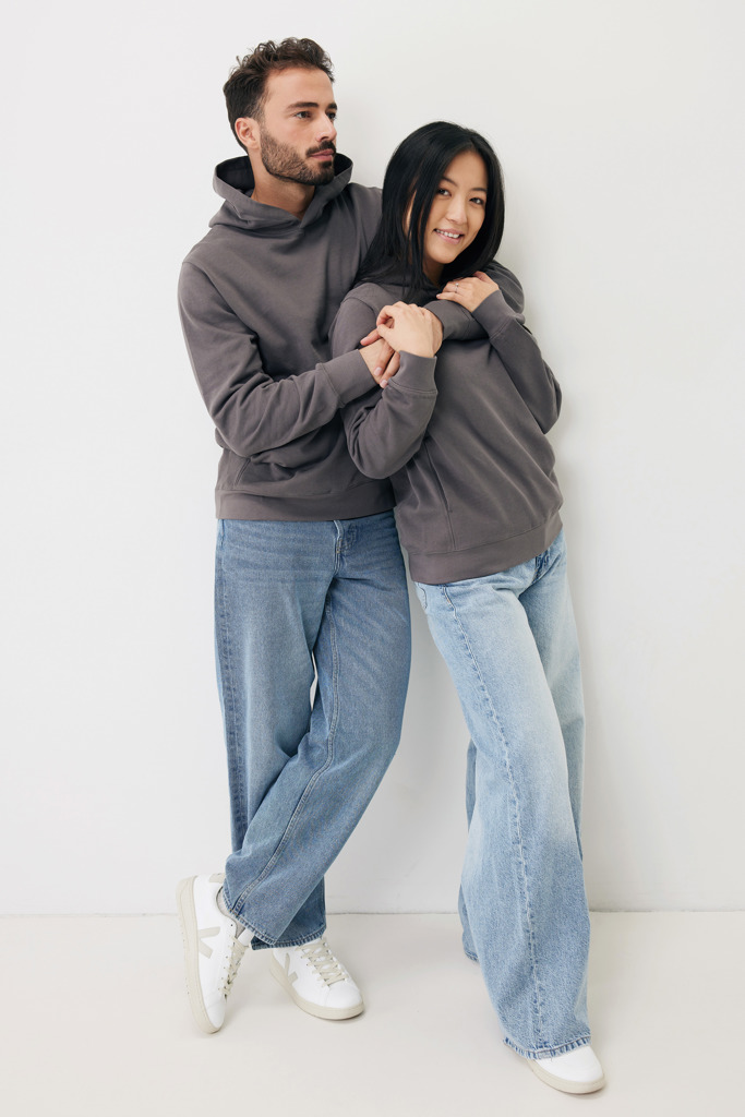 IQONIQ Yengo Hoodie mit Seitentaschen aus rec. Baumwolle