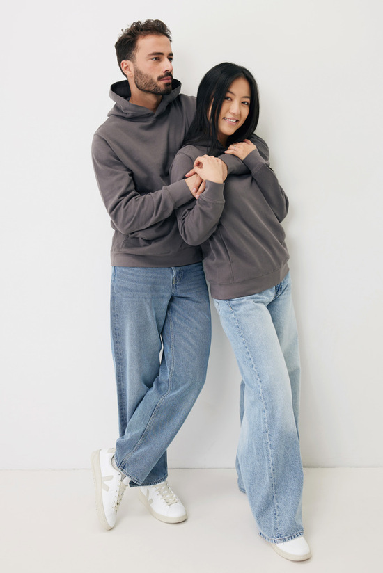 IQONIQ Yengo Hoodie mit Seitentaschen aus rec. Baumwolle