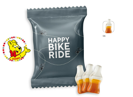 HARIBO Happy-Cola Werbetüte, 3 Stück Happy-Cola